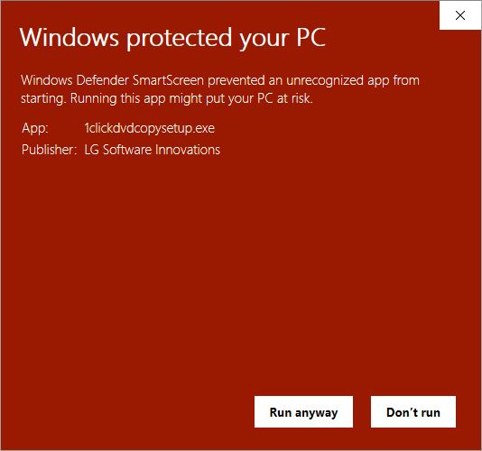 Windows Defender Warning 2